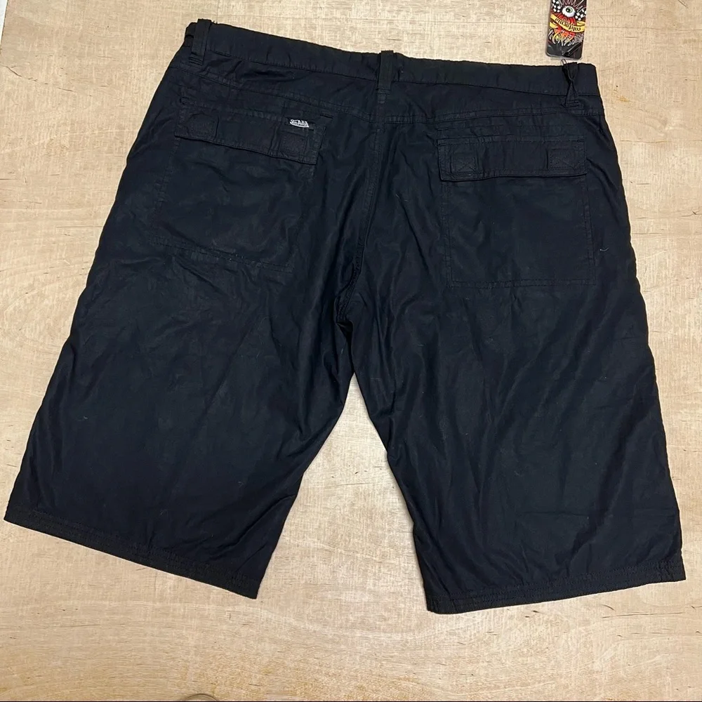 Von Dutch Rare Reversible Cargo Shorts Black / Purple